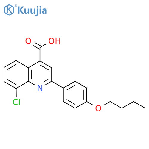 2-(4-Butoxyphenyl)-8-chloroquinoline-4-carboxylic acid structure