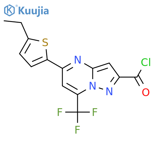 5-(5-Ethyl-2-thienyl)-7-(trifluoromethyl)-pyrazolo1,5-apyrimidine-2-carbonyl Chloride structure