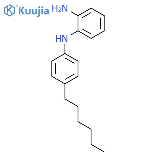 1,2-BENZENEDIAMINE, N-(4-HEXYLPHENYL)- structure