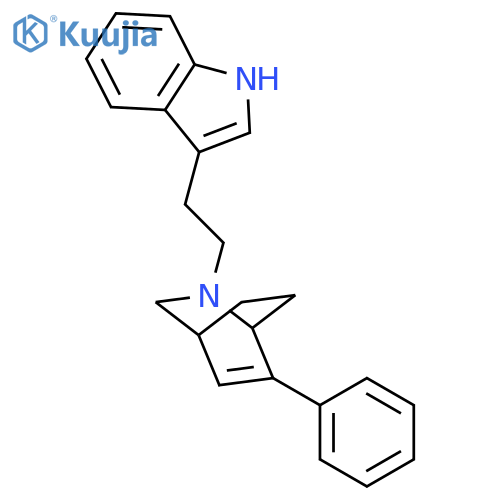 2-AZABICYCLO[2.2.2]OCT-5-ENE, 2-[2-(1H-INDOL-3-YL)ETHYL]-6-PHENYL- structure