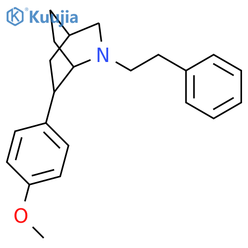 2-AZABICYCLO[2.2.2]OCTANE, 6-(4-METHOXYPHENYL)-2-(2-PHENYLETHYL)- structure
