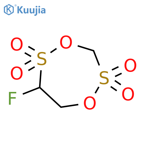 1,4,2,5-Dioxadithiepane, 6-fluoro-, 2,2,5,5-tetraoxide structure