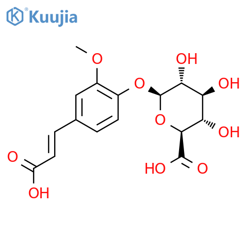 Ferulic Acid 4-O-b-D-Glucuronide Disodium Salt structure
