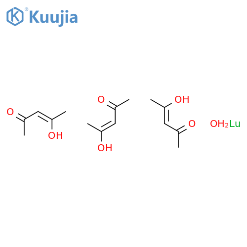 Lutetium,tris(2,4-pentanedionato-O,O')-, monohydrate, (OC-6-11)- (9CI) structure