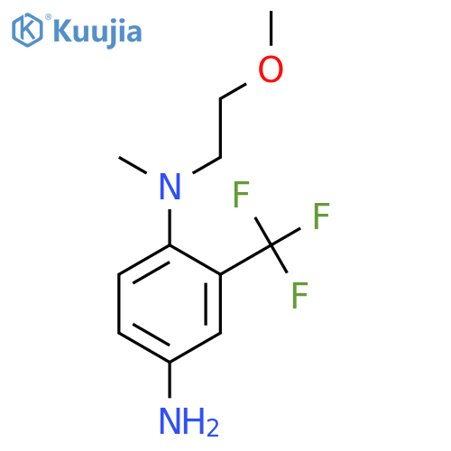 1,4-BENZENEDIAMINE, N1-(2-METHOXYETHYL)-N1-METHYL-2-(TRIFLUOROMETHYL)- structure