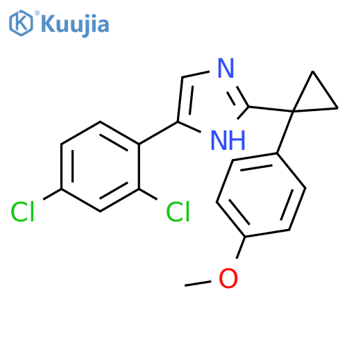 1H-Imidazole,4-(2,4-dichlorophenyl)-2-[1-(4-methoxyphenyl)cyclopropyl]- structure