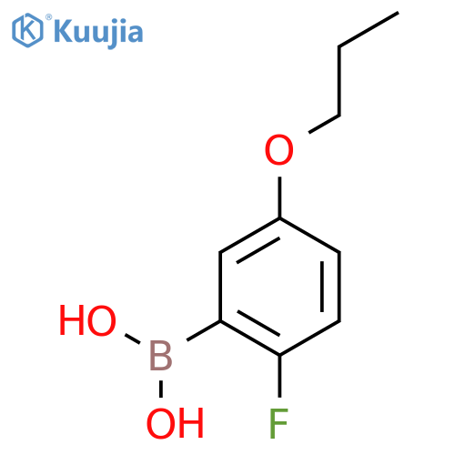 2-Fluoro-5-propoxyphenylboronic acid structure