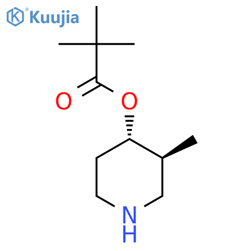 PROPANOIC ACID, 2,2-DIMETHYL-, (3S,4S)-3-METHYL-4-PIPERIDINYL ESTER structure