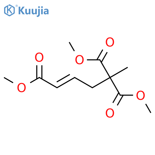 1-PENTENE-1,4,4-TRICARBOXYLIC ACID, TRIMETHYL ESTER, (1E)- structure