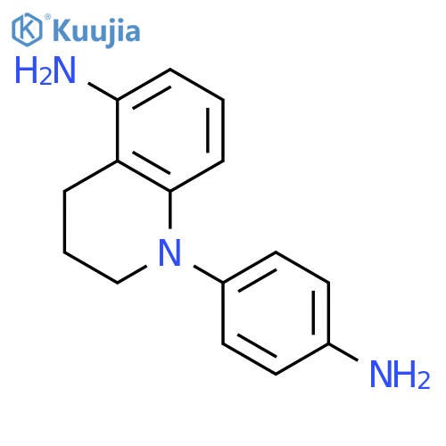 5-Quinolinamine, 1-(4-aminophenyl)-1,2,3,4-tetrahydro- structure