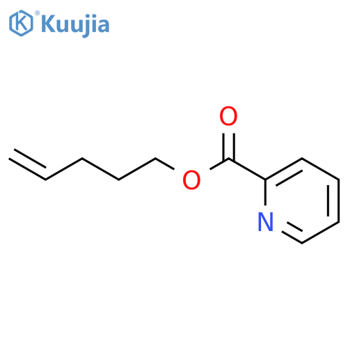 2-PYRIDINECARBOXYLIC ACID, 4-PENTENYL ESTER structure