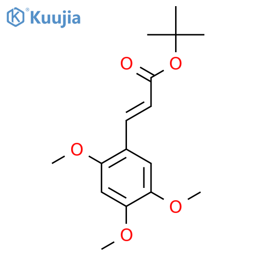 tert-butyl (2E)-3-(2,4,5-trimethoxyphenyl)prop-2-enoate structure