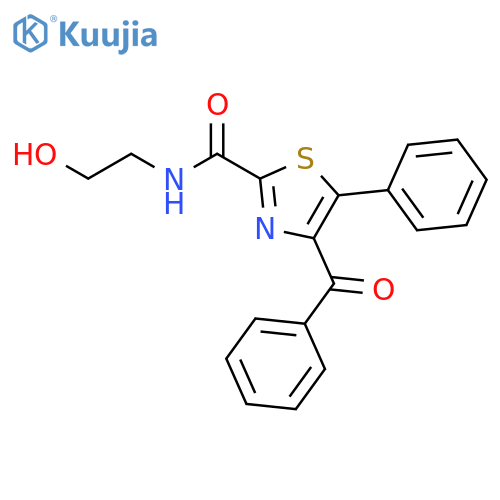 2-THIAZOLECARBOXAMIDE, 4-BENZOYL-N-(2-HYDROXYETHYL)-5-PHENYL- structure