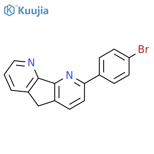 5H-CYCLOPENTA[2,1-B:3,4-B']DIPYRIDINE, 2-(4-BROMOPHENYL)- structure