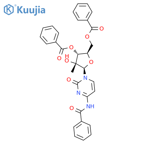 Cytidine,N-benzoyl-2^-C-methyl-,3^,?5^-dibenzoate(9CI) structure
