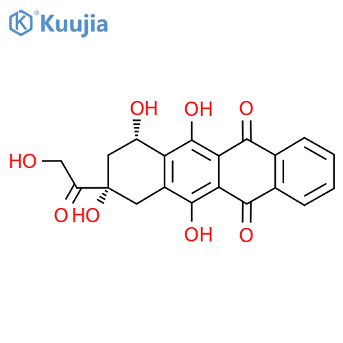 (7S-cis)-7,8,9,10-Tetrahydro-6,7,9,11-tetrahydroxy-9-(hydroxyacetyl)-5,12-naphthacenedione structure