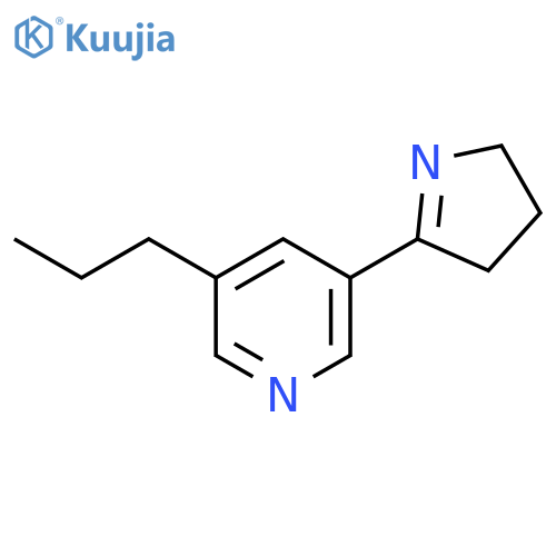 Pyridine, 3-(3,4-dihydro-2H-pyrrol-5-yl)-5-propyl- structure