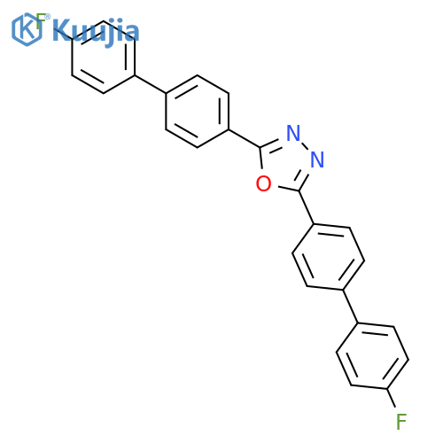 1,3,4-OXADIAZOLE, 2,5-BIS(4'-FLUORO[1,1'-BIPHENYL]-4-YL)- structure