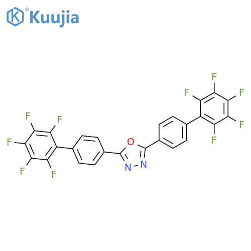 1,3,4-OXADIAZOLE, 2,5-BIS(2',3',4',5',6'-PENTAFLUORO[1,1'-BIPHENYL]-4-YL)- structure