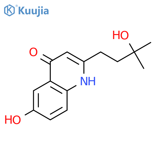 4(1H)-Quinolinone, 6-hydroxy-2-(3-hydroxy-3-methylbutyl)- structure