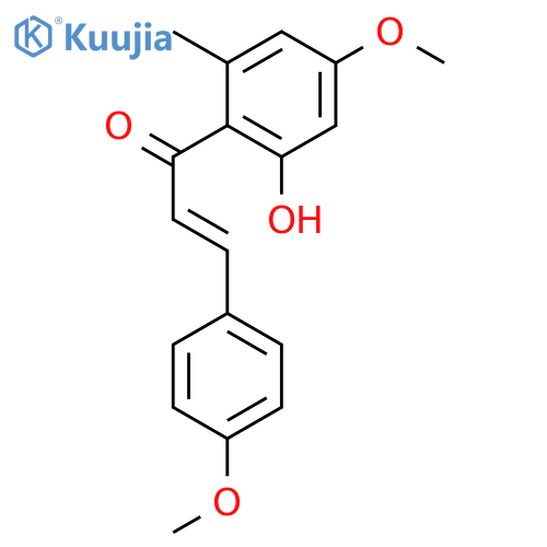 (2E)-1-(2-hydroxy-4-methoxy-6-methylphenyl)-3-(4-methoxyphenyl)prop-2-en-1-one structure