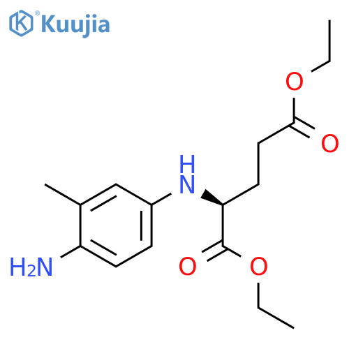 L-GLUTAMIC ACID, N-(4-AMINO-3-METHYLPHENYL)-, DIETHYL ESTER structure