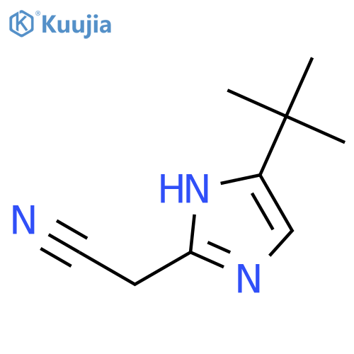1H-Imidazole-2-acetonitrile,5-(1,1-dimethylethyl)- structure