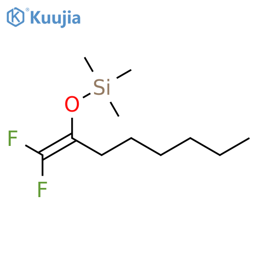SILANE, [[1-(DIFLUOROMETHYLENE)HEPTYL]OXY]TRIMETHYL- structure
