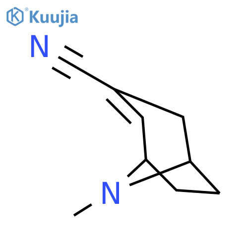 8-AZABICYCLO[3.2.1]OCT-2-ENE-3-CARBONITRILE, 8-METHYL- structure