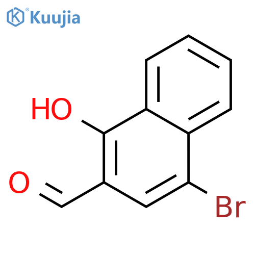2-Naphthalenecarboxaldehyde, 4-bromo-1-hydroxy- structure