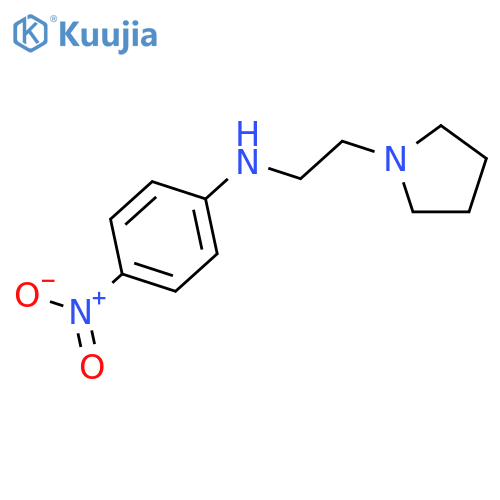 1-Pyrrolidineethanamine, N-(4-nitrophenyl)- structure