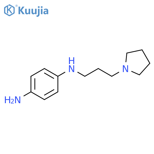 1,4-Benzenediamine, N-[3-(1-pyrrolidinyl)propyl]- structure