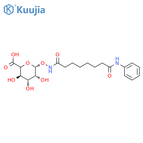 b-D-Glucopyranuronic acid,1-O-[[1,8-dioxo-8-(phenylamino)octyl]amino]- structure