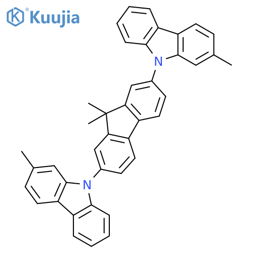 9H-CARBAZOLE, 9,9'-(9,9-DIMETHYL-9H-FLUORENE-2,7-DIYL)BIS[2-METHYL- structure