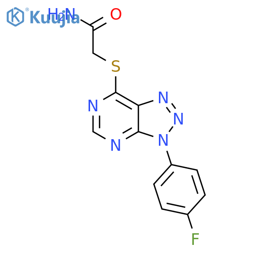 2-{3-(4-fluorophenyl)-3H-1,2,3triazolo4,5-dpyrimidin-7-ylsulfanyl}acetamide structure