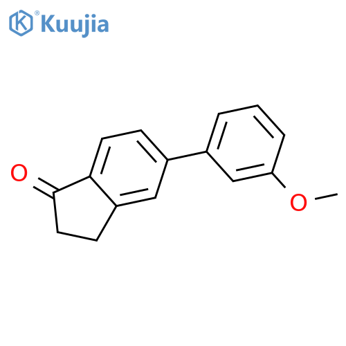1H-INDEN-1-ONE, 2,3-DIHYDRO-5-(3-METHOXYPHENYL)- structure