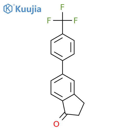 5-(4-(Trifluoromethyl)phenyl)-1-indanone structure