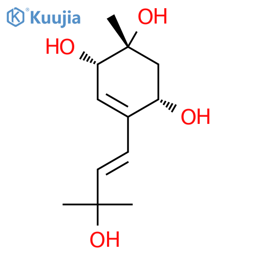 (1S,2R,4S)-5-[(E)-3-Hydroxy-3-methylbut-1-enyl]-2-methylcyclohex-5-ene-1,2,4-triol structure