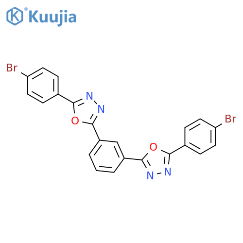 1,3,4-OXADIAZOLE, 2,2'-(1,3-PHENYLENE)BIS[5-(4-BROMOPHENYL)- structure