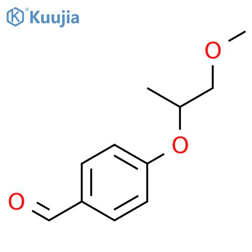 4-(1-methoxypropan-2-yl)oxybenzaldehyde structure