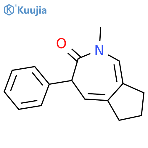 Cyclopent[c]azepin-3(2H)-one, 4,6,7,8-tetrahydro-2-methyl-4-phenyl- structure