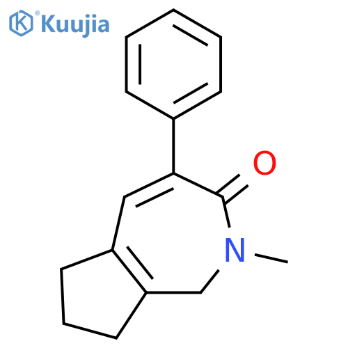 Cyclopent[c]azepin-3(2H)-one, 1,6,7,8-tetrahydro-2-methyl-4-phenyl- structure