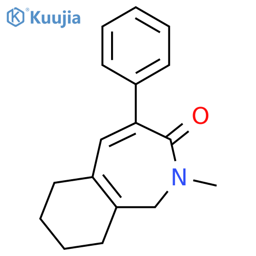 3H-2-BENZAZEPIN-3-ONE, 1,2,6,7,8,9-HEXAHYDRO-2-METHYL-4-PHENYL- structure
