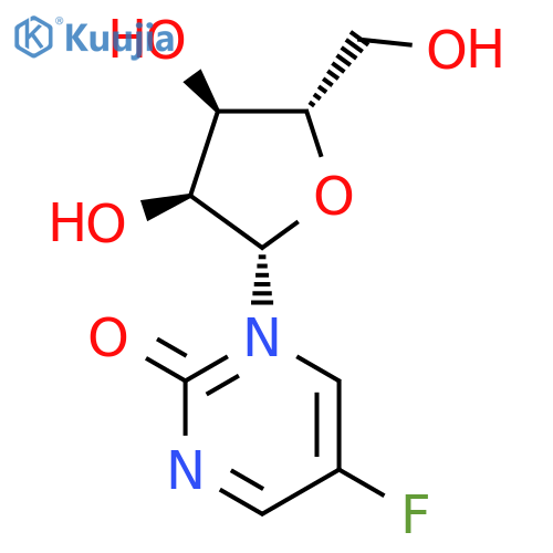 2(1H)-Pyrimidinone,5-fluoro-1-b-L-ribofuranosyl- structure
