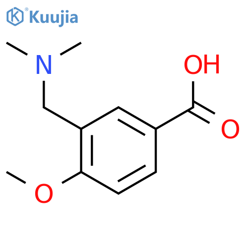 3-(dimethylamino)methyl-4-methoxybenzoic acid structure