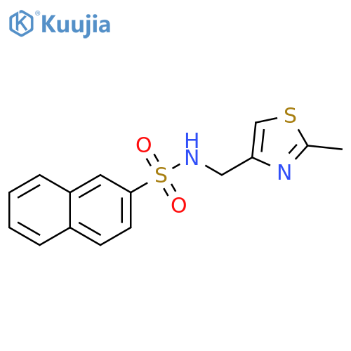N-(2-methyl-1,3-thiazol-4-yl)methylnaphthalene-2-sulfonamide structure