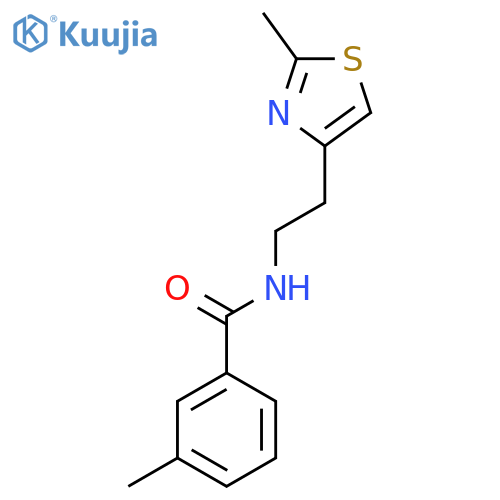 3-methyl-N-2-(2-methyl-1,3-thiazol-4-yl)ethylbenzamide structure