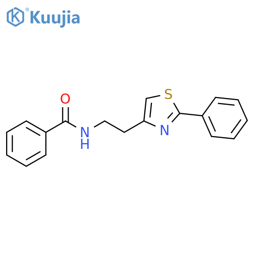 N-2-(2-phenyl-1,3-thiazol-4-yl)ethylbenzamide structure