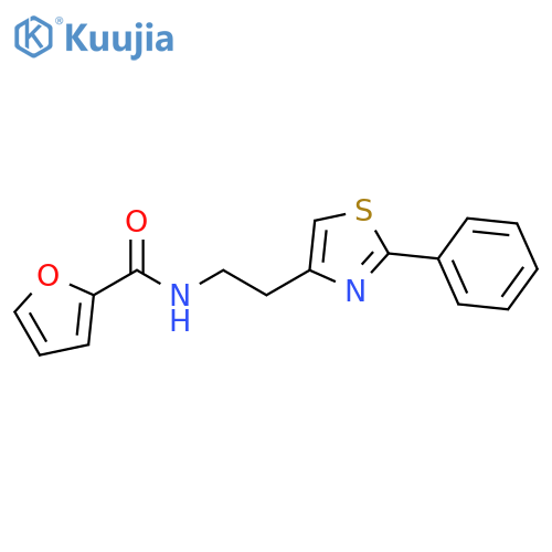 N-2-(2-phenyl-1,3-thiazol-4-yl)ethylfuran-2-carboxamide structure