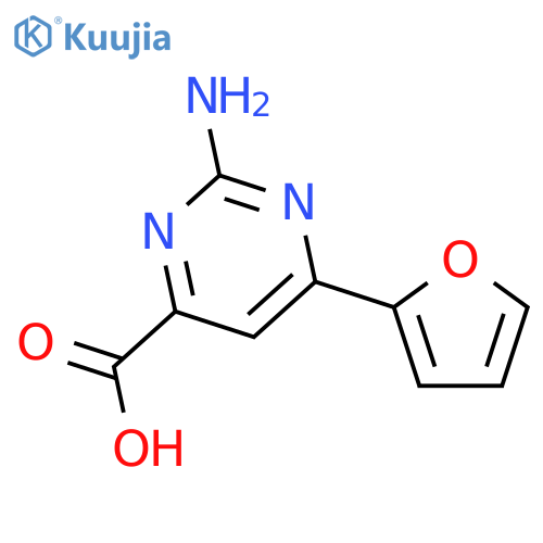 2-amino-6-(2-furyl)pyrimidine-4-carboxylic Acid structure